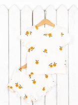 Пижама для девочки Baby Boom КС21/3-Р Ажурная рибана Апельсины