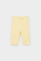Бриджи для девочки Crockid КР 400546 бледно-желтый, летние цветы к395