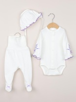 Комплект для девочки Baby Boom КН179/1-И Лаванда + Молоко я738