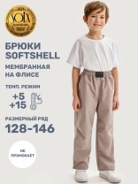 Брюки Софтшел NIKASTYLE 2л19125 Какао