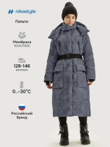 Пальто для девочки NIKASTYLE 6з7425 Черный