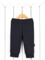 Брюки для мальчика Baby Boom П135/2-И Значки чёрные на графите я735