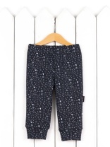 Брюки для мальчика Baby Boom П135/1-И Значки серые на графите я735