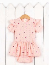 Боди-платье для девочки Baby Boom Б138/4-Р Цветочки на пудре