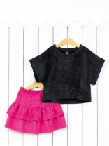 Комплект для девочки Baby Boom КД501/1-К-Б Чёрный фуксия Б109