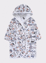 Халат для мальчика Crockid К 5483 компьютерные игры на меланже