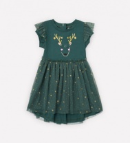 Платье для девочки Crockid К 5630 темно-зеленый Платье для девочки Crockid К 5630 темно-зеленый