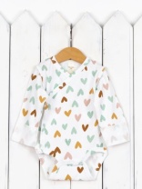 Боди детское Baby Boom Б77/10008-И(Н) Сердечки на сахаре я733