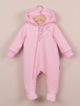 Комбинезон на стопе для девочки Baby Boom К407/1-Ф Светло-розовый я737 Комбинезон на стопе для девочки Baby Boom К407/1-Ф Светло-розовый я737