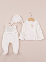 Комплект для девочки Baby Boom КН160/1-И Молоко я737 Комплект для девочки Baby Boom КН160/1-И Молоко я737