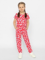 Полукомбинезон для девочки CSKG 90188-25-373 Малиновый