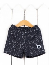 Шорты для мальчика Baby Boom П136/1-И Значки серые на графите я735