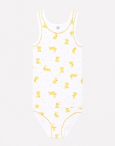 Комплект для девочки Crockid К 1064 желтые зайки на белом