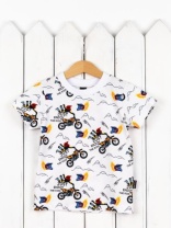 Футболка для мальчика Baby Boom Ф96/5-К Мотоциклы
